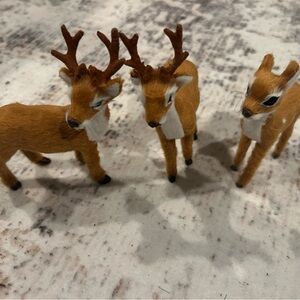 Brown Deer Figurine Set